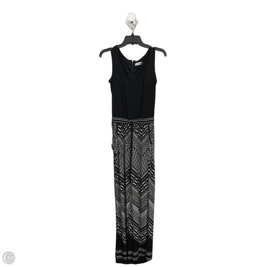 Jumpsuit By Calvin Klein In Black & White, Size: S