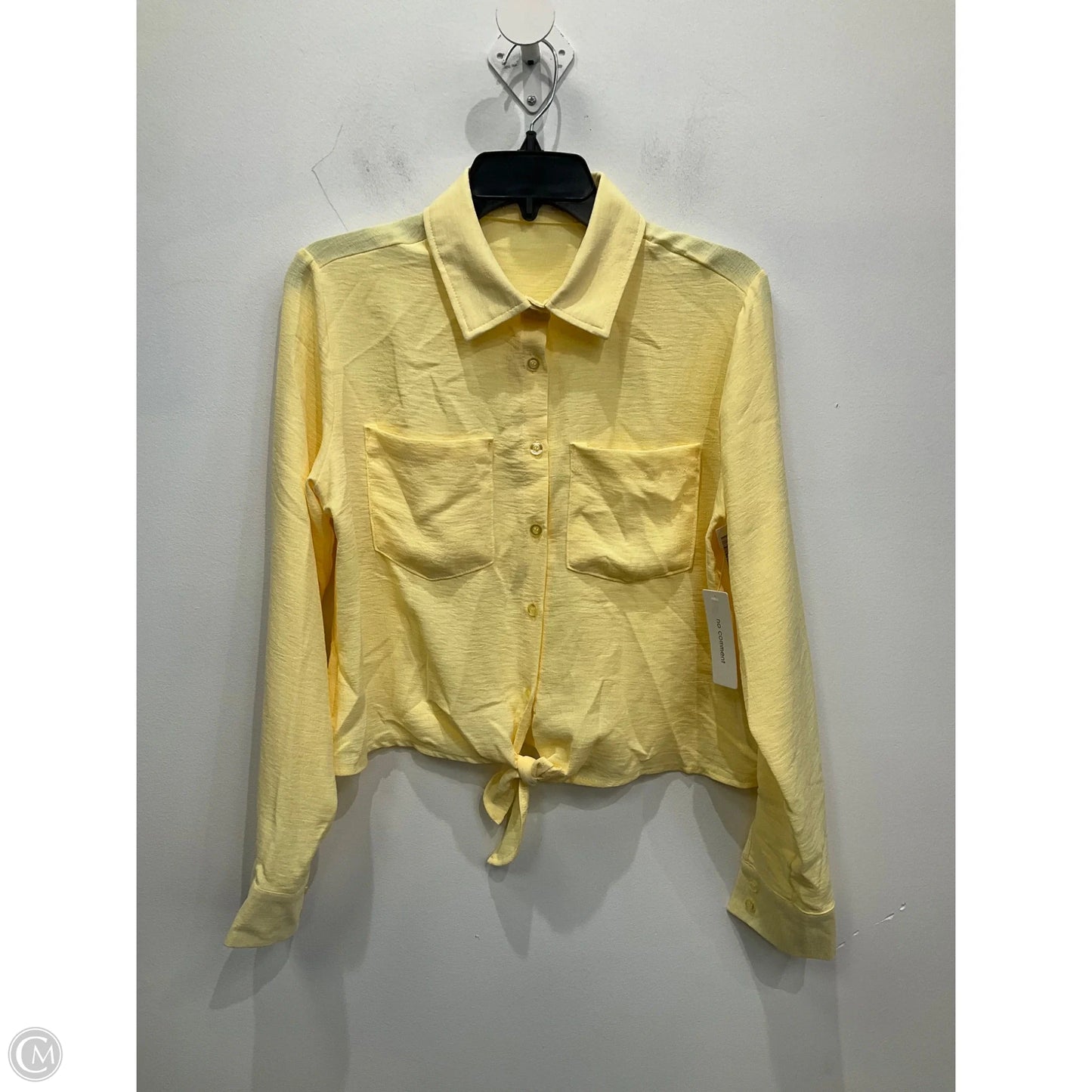 Blouse Long Sleeve By No Comment In Yellow, Size: M