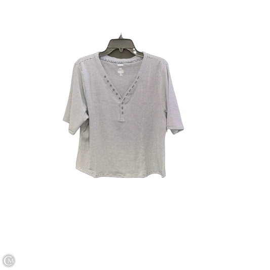 Top Short Sleeve By Sonoma In Blue, Size: Xxl