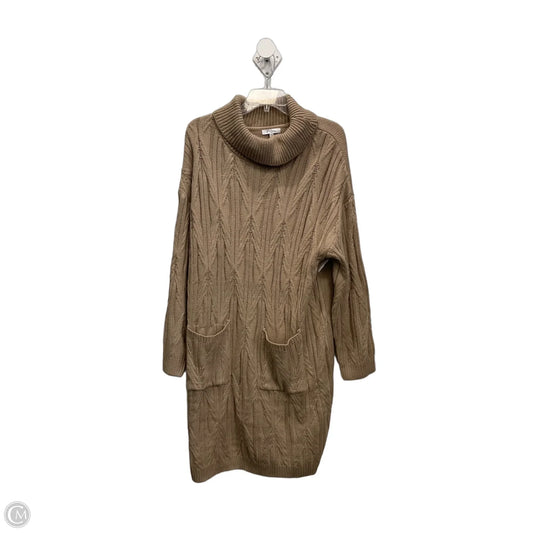 Dress Sweater By Polygram In Tan, Size: 1x