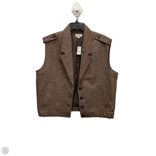 Vest Fleece By Loft In Brown, Size: Xl