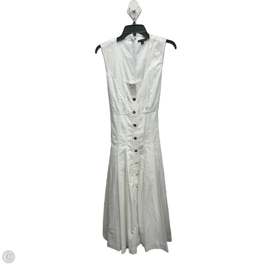 Dress Casual Midi By Clothes Mentor In White, Size: Xs