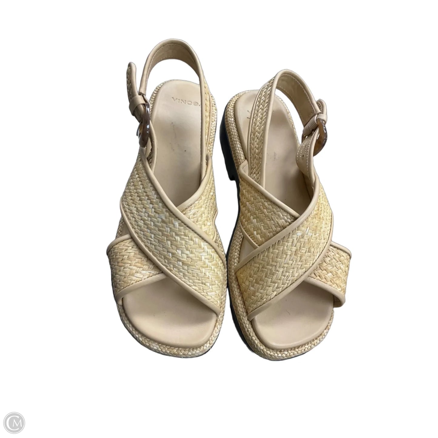 Sandals Flats By Vince In Tan, Size: 9.5