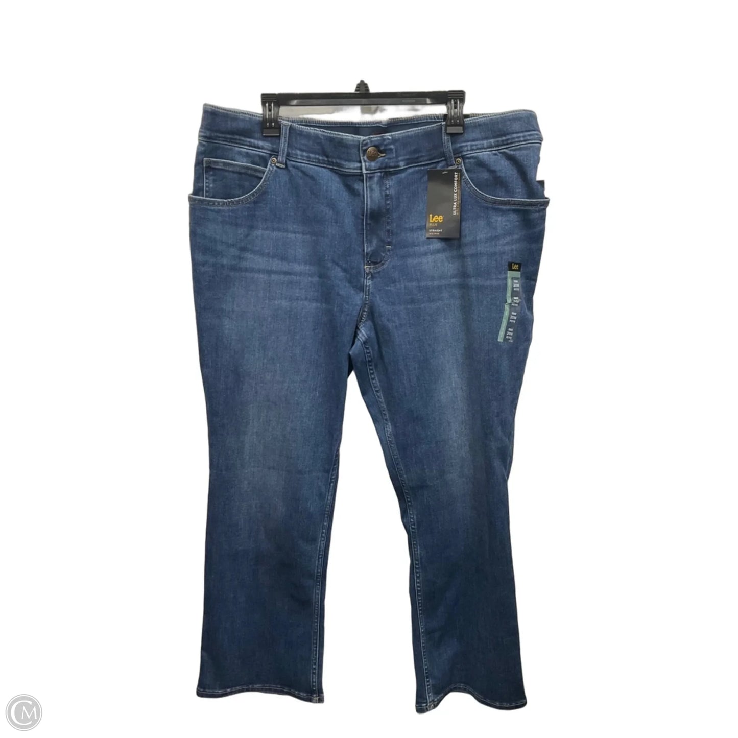 Jeans Wide Leg By Lee In Blue Denim, Size: 20