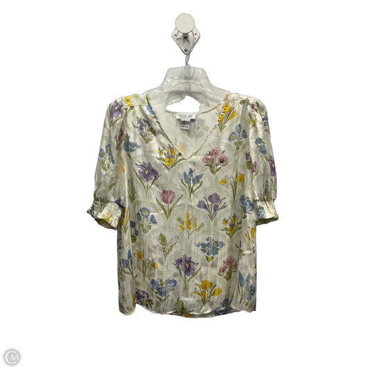 Top Short Sleeve By Rachel Zoe In Floral Print, Size: S
