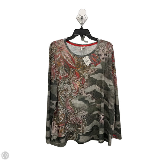 Top Long Sleeve By C Est. 1946 In Multi-colored, Size: Xl