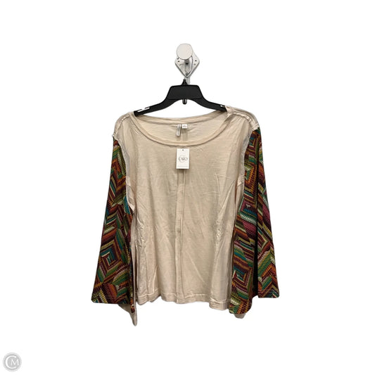 Top Long Sleeve By Cato In Multi-colored, Size: Xl