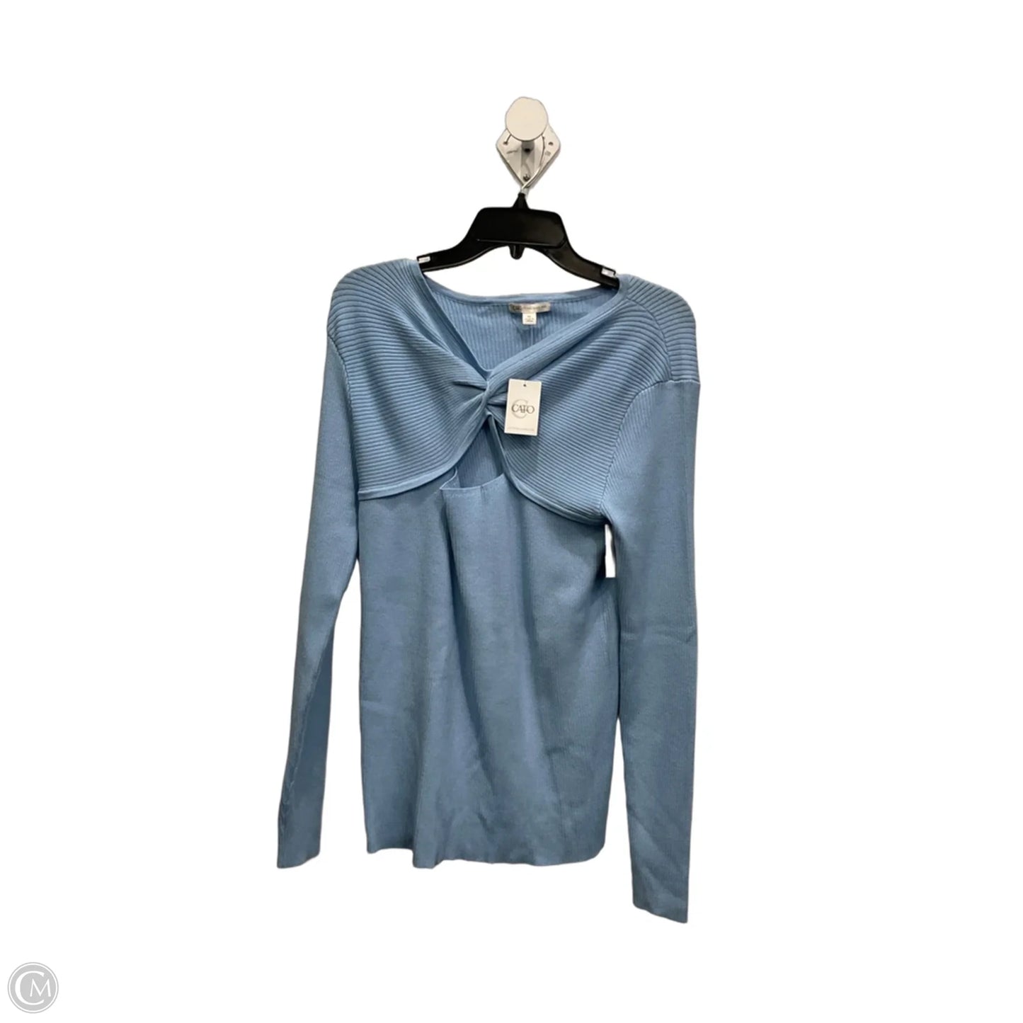 Top Long Sleeve By Cato In Blue, Size: Xl
