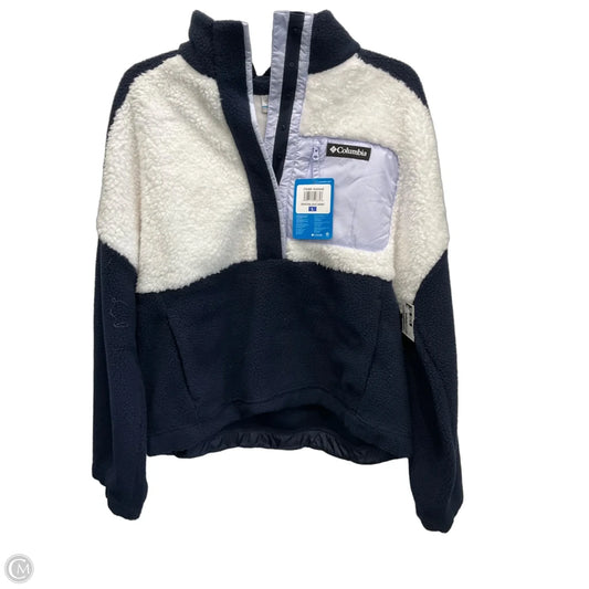 Sweatshirt Collar By Columbia In Blue & White, Size: L