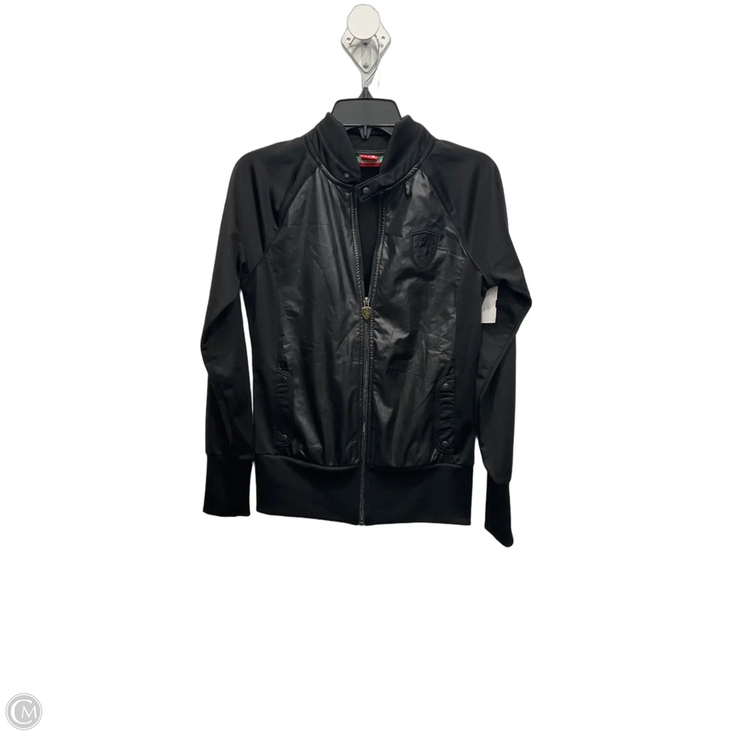 Athletic Jacket By Adidas In Black, Size: S