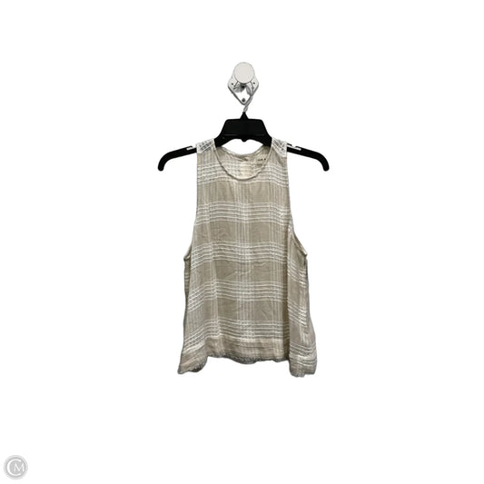 Top Sleeveless By Cloth & Stone In Tan, Size: M