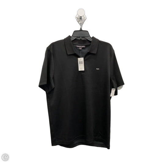 Top Short Sleeve Designer By Michael Kors In Black, Size: L