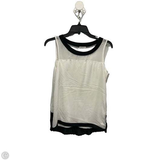 Top Sleeveless By Clothes Mentor In Black & White, Size: S