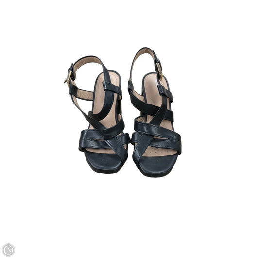 Shoes Heels Block By Cmb In Black, Size: 7