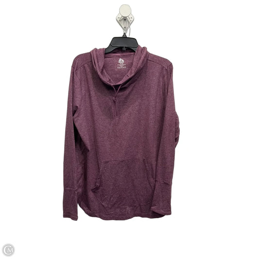 Athletic Sweatshirt Hoodie By Rbx In Purple, Size: Xl