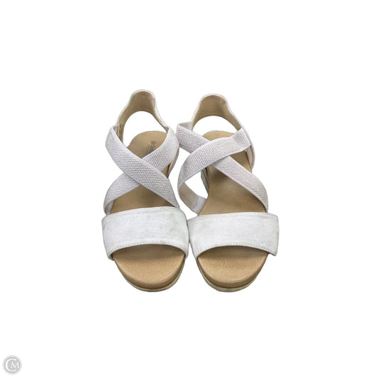 Sandals Heels Wedge By Dr Scholls In Purple, Size: 8.5