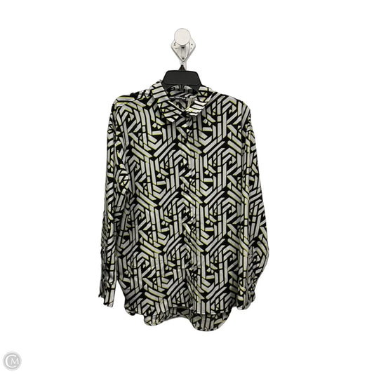 Blouse Designer By Karl Lagerfeld In Multi-colored, Size: L