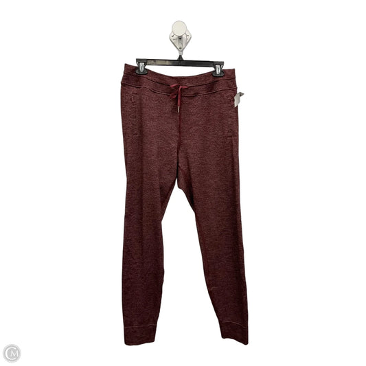 Athletic Leggings By Lululemon In Red, Size: M