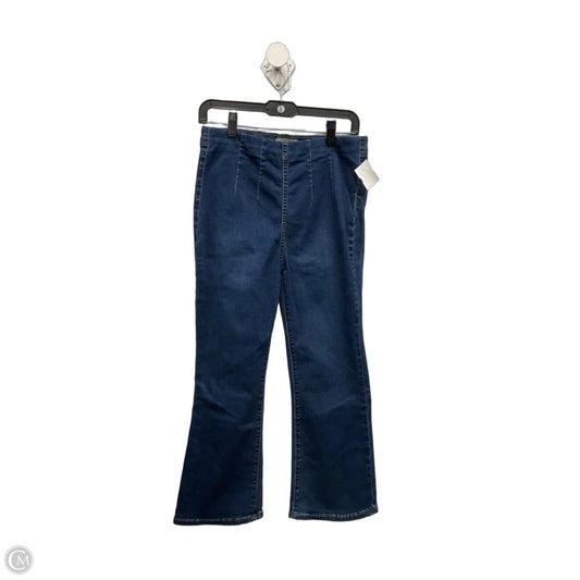 Jeans Straight By Free People In Blue Denim, Size: 6