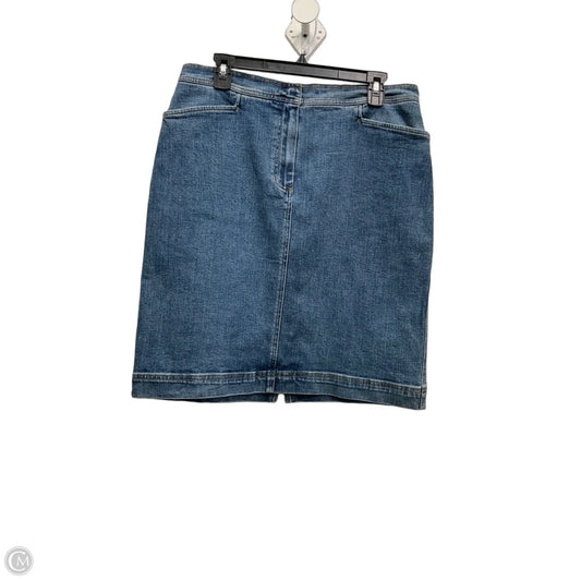 Skirt Midi By Jones New York In Blue Denim, Size: 12
