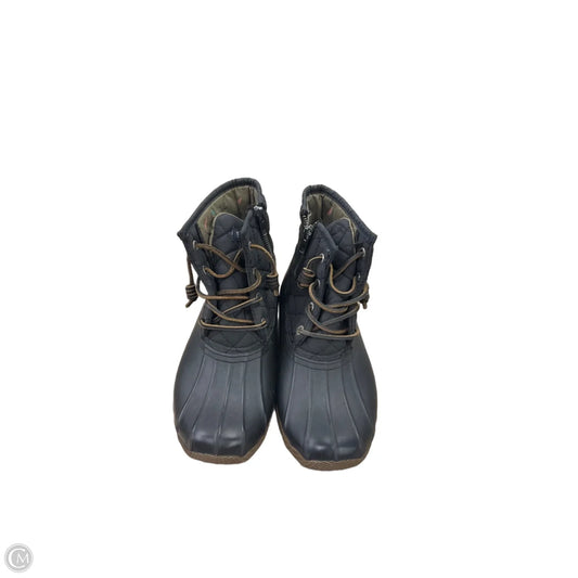 Boots Ankle Flats By Sperry In Black, Size: 6.5