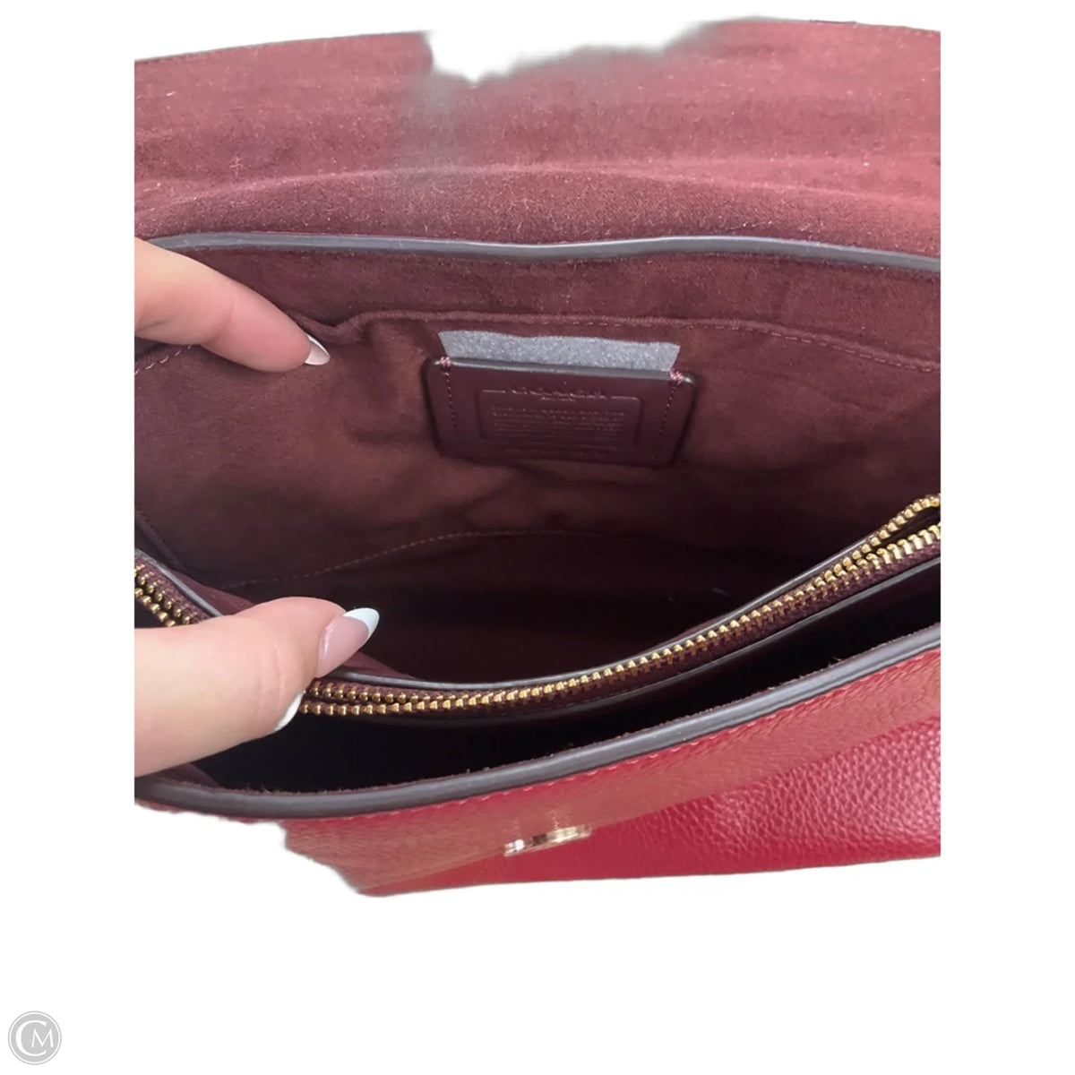 Crossbody Designer By Coach, Size: Medium
