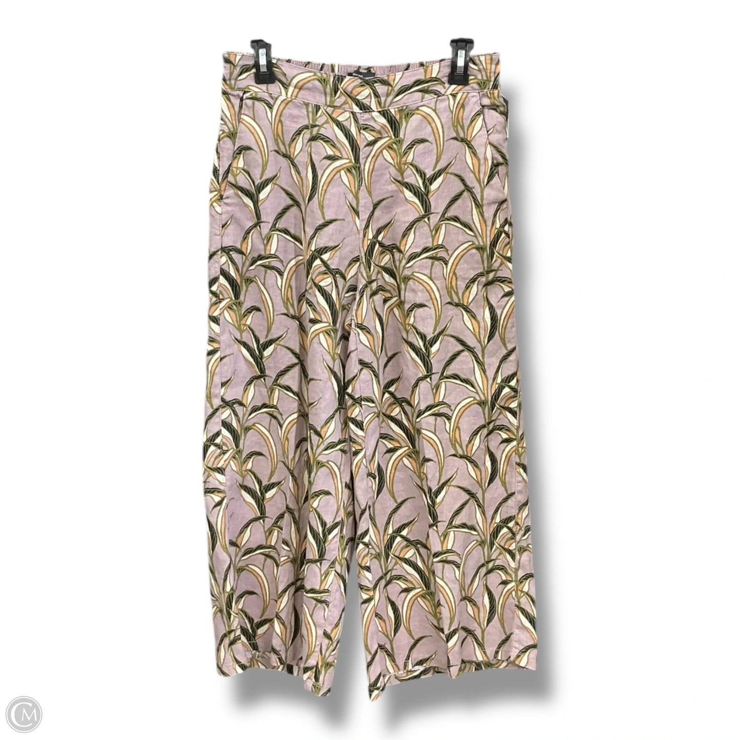 Pants Linen By Tahari By Arthur Levine In Purple, Size: 8