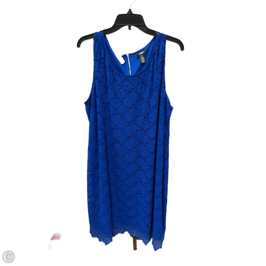 Dress Casual Midi By Alfani In Blue, Size: 3x