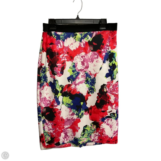 Skirt Designer By Milly In Floral Print, Size: 12