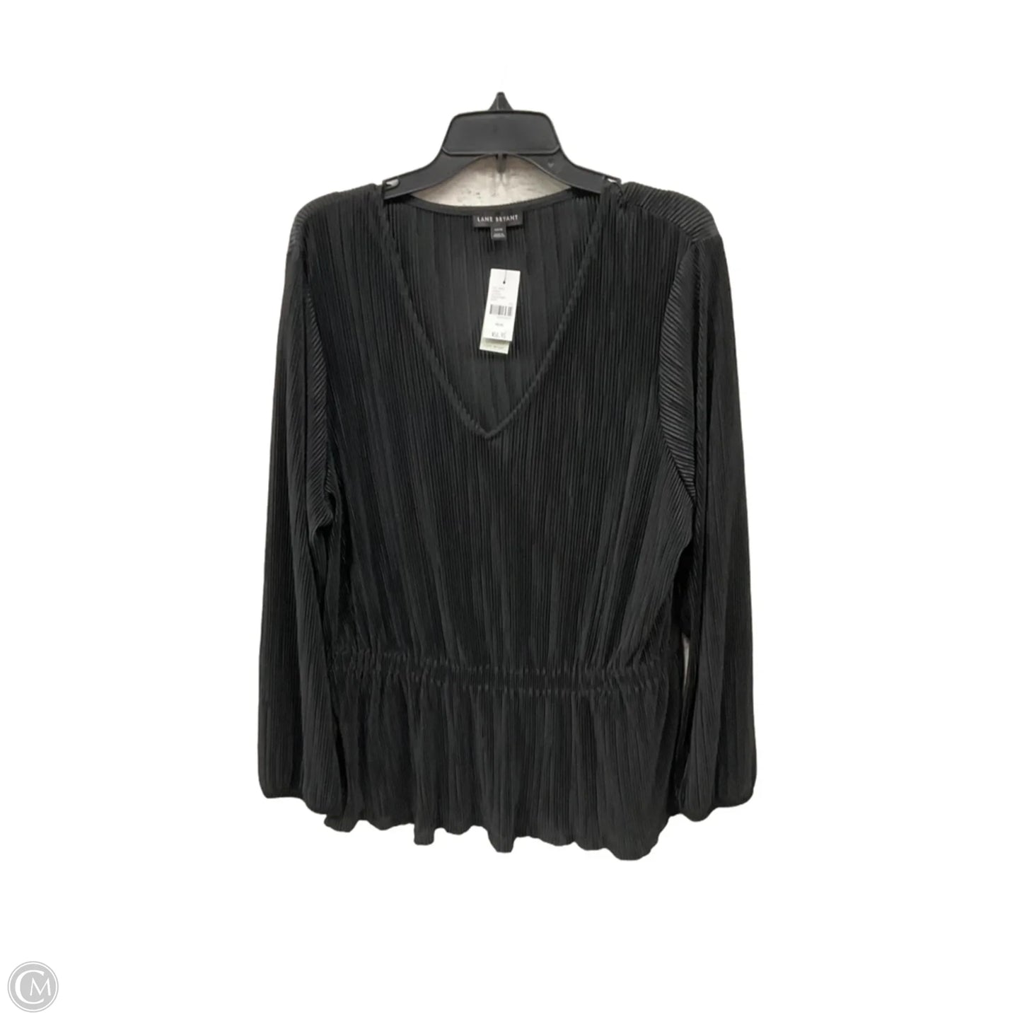 Top Long Sleeve By Lane Bryant In Black, Size: 1x