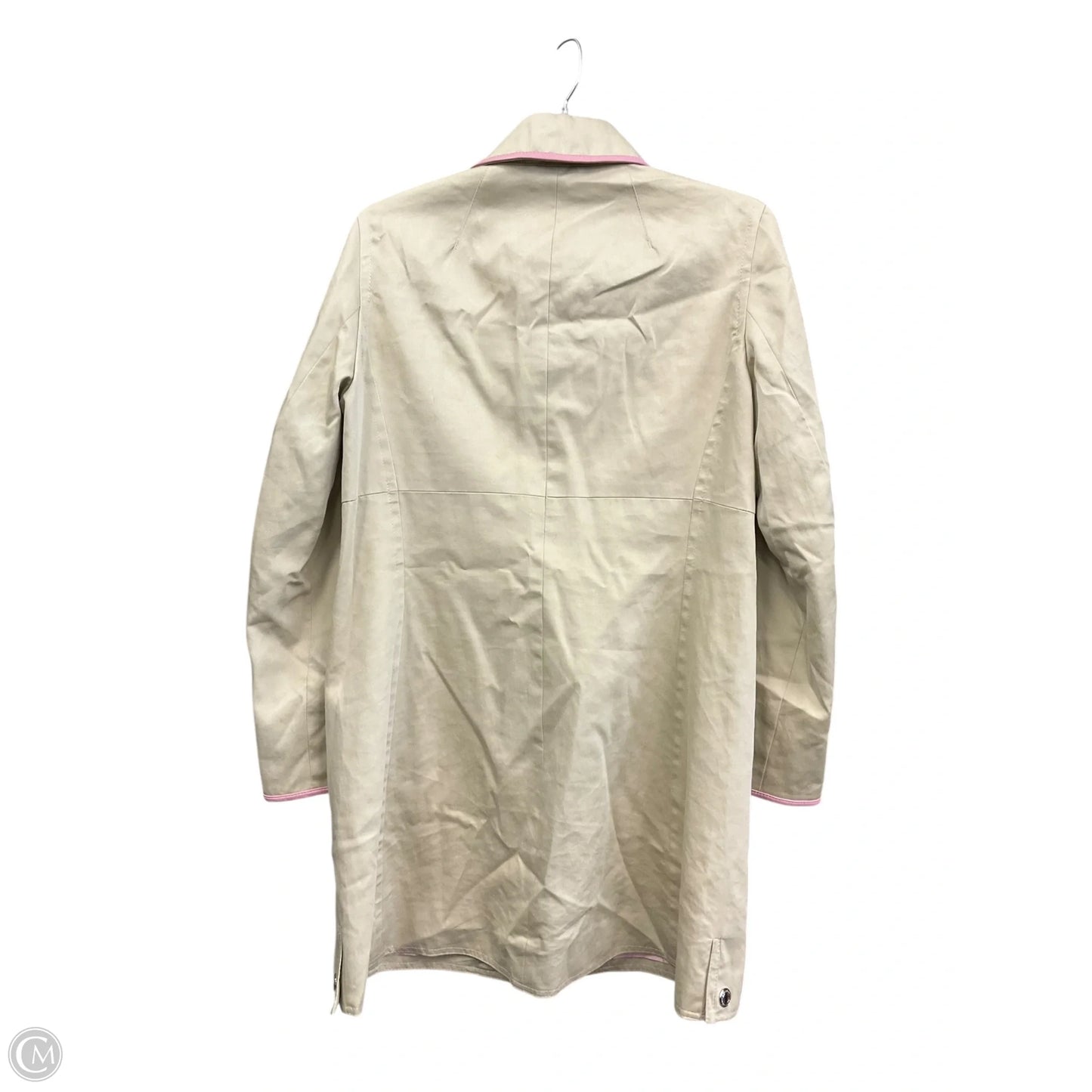 Coat Designer By Coach In Tan, Size: 8