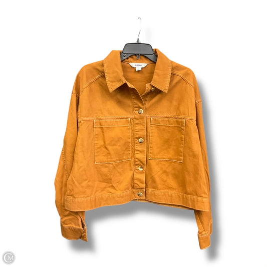 Jacket Denim By Old Navy In Orange Denim, Size: Xl