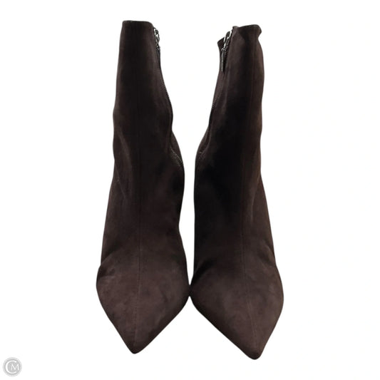 Boots Ankle Heels By Clothes Mentor In Brown, Size: 7