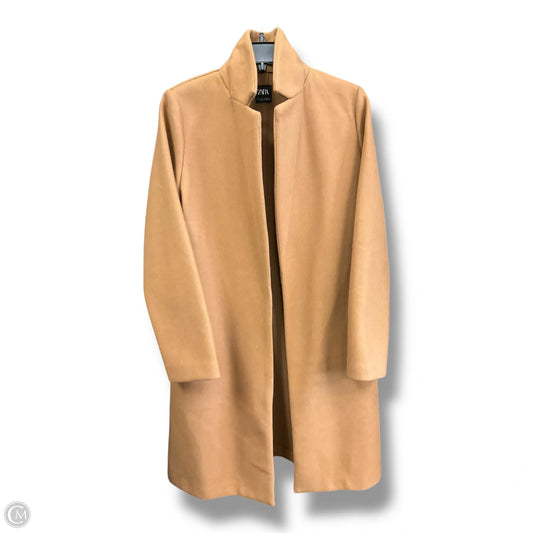 Coat Trench Coat By Zara In Brown, Size: L
