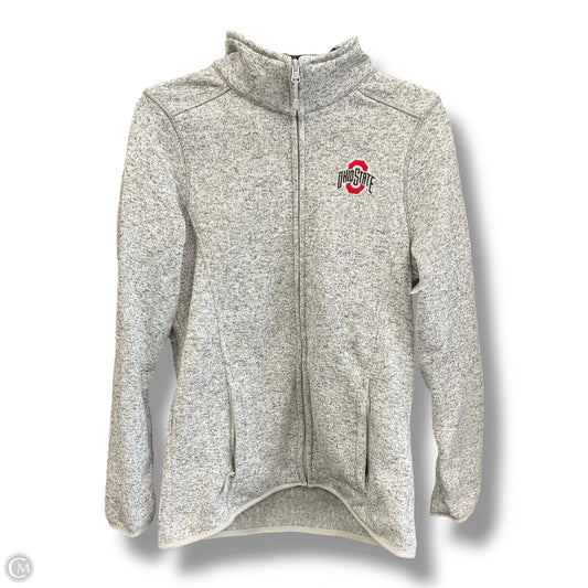 Athletic Jacket By Clothes Mentor In Grey, Size: L
