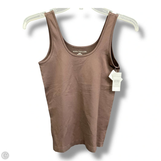 Tank Top By Ann Taylor In Brown, Size: Xs
