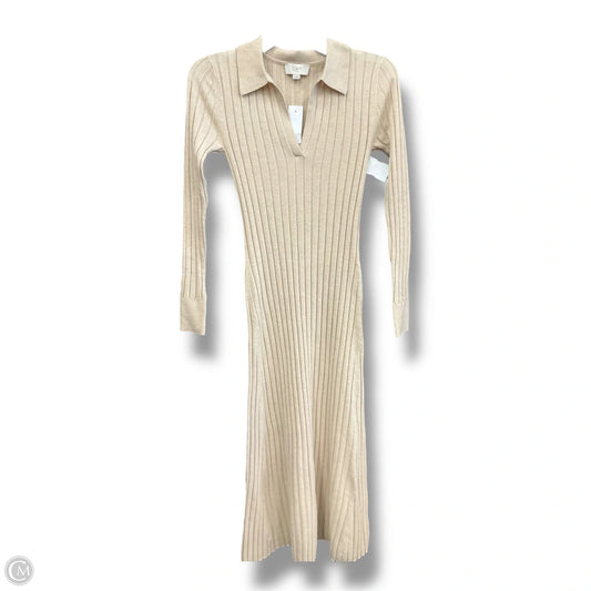 Dress Casual Maxi By Loft In Tan, Size: Xs
