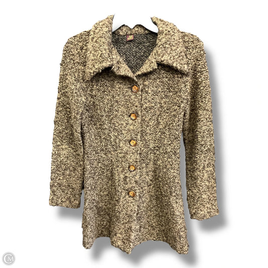 Sweater Cardigan By Clothes Mentor In Brown, Size: S