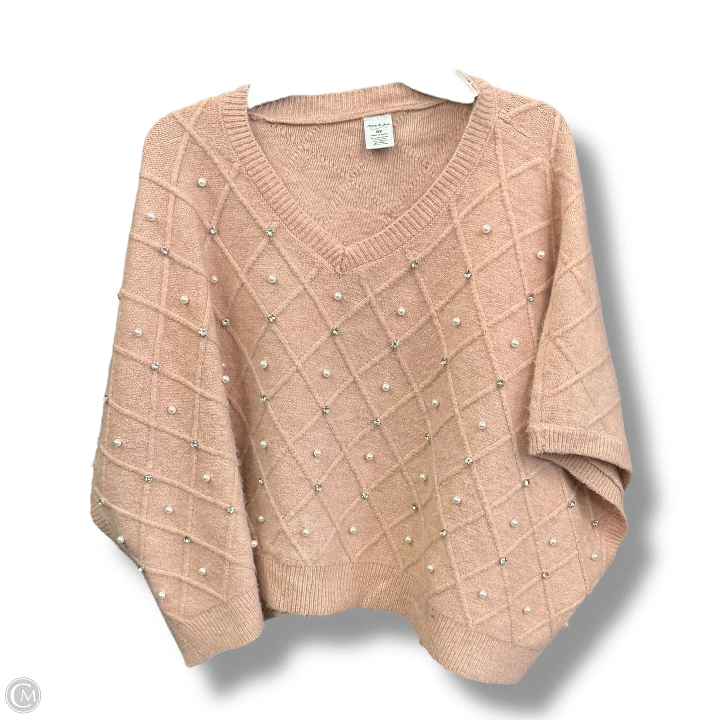 Poncho By Anna & Ava In Pink, Size: Osfm