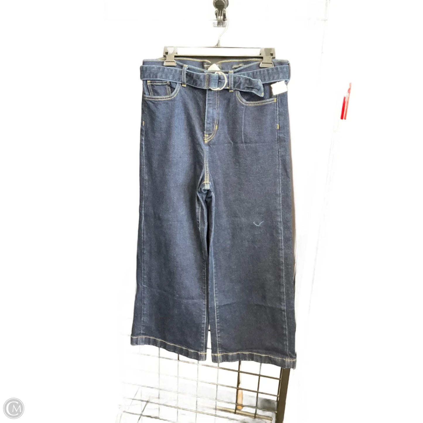 Jeans Wide Leg By Banana Republic In Blue Denim, Size: 8