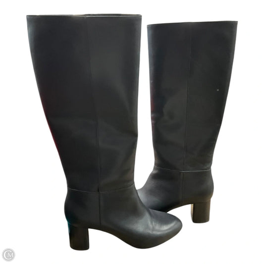 Boots Over-the-knee Flats By Talbots In Black, Size: 7