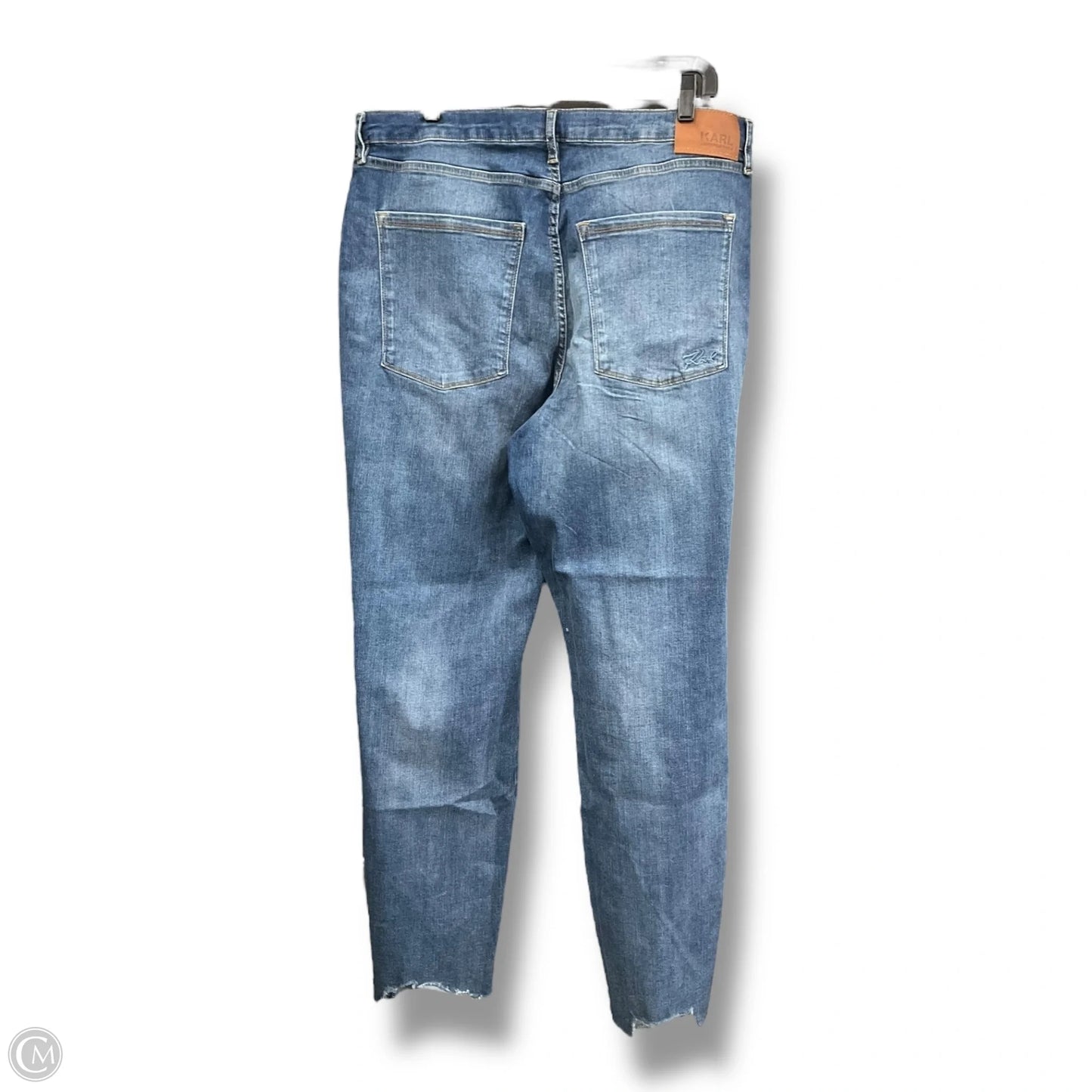 Pants Designer By Karl Lagerfeld In Blue Denim, Size: 16