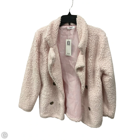 Jacket Faux Fur & Sherpa By Zeagoo In Pink, Size: M