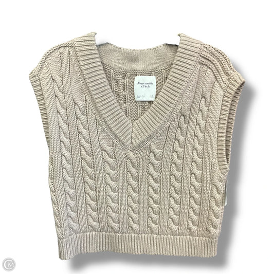 Vest Sweater By Abercrombie And Fitch In Brown, Size: S