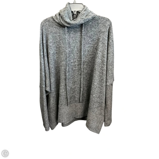 Top Long Sleeve By Zenana In Grey, Size: L