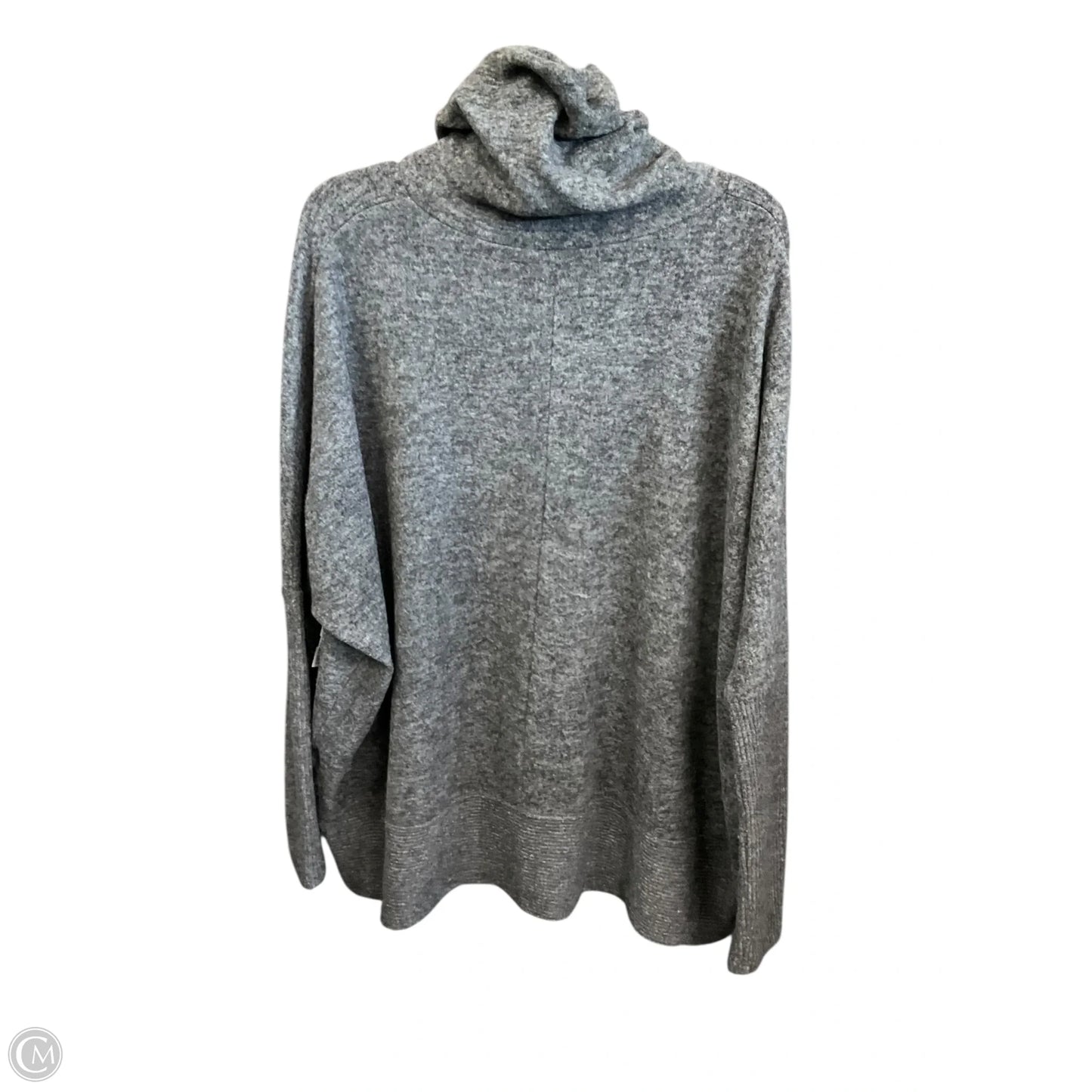 Top Long Sleeve By Zenana In Grey, Size: L