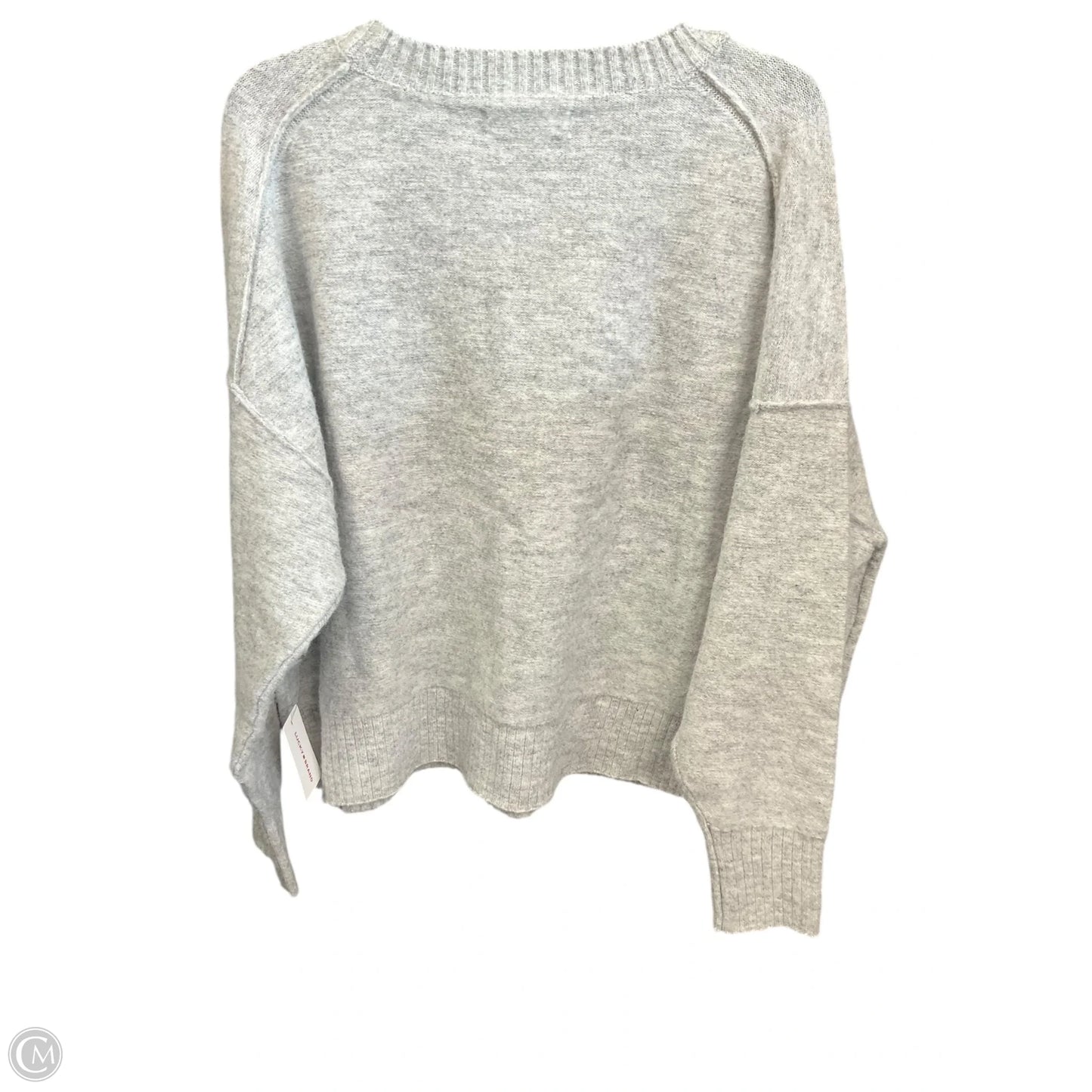 Sweater By Lucky Brand In Grey, Size: Xl
