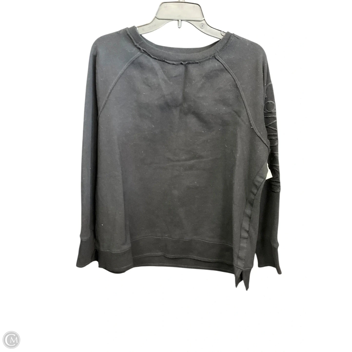Sweatshirt Crewneck By Calvin Klein In Black, Size: 1x