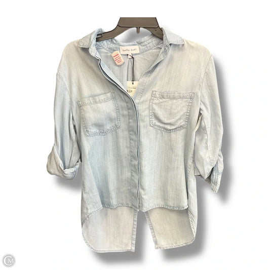 Blouse Long Sleeve By Bella Dahl In Blue Denim, Size: Xs