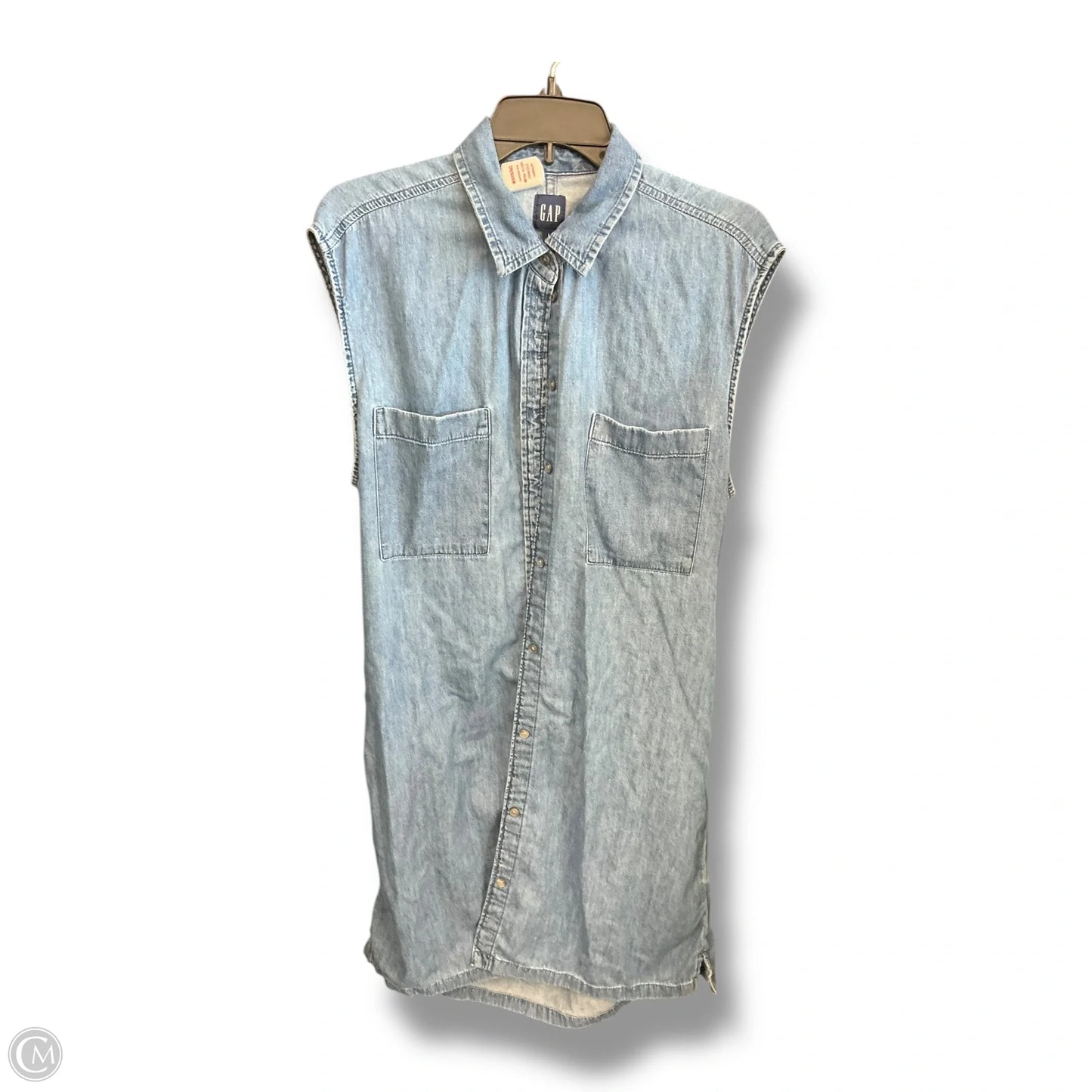 Vest Other By Gap In Blue Denim, Size: L